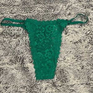 VS Green Lace Thong